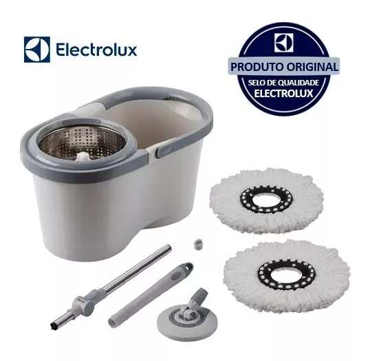 Mop Menalux Electrolux 360° com balde centrífuga BrancoMop Menalux Electrolux 360° com balde centrífuga Branco Mop Menalux Electrolux 360° com balde centrífuga Branco Mop Menalux Electrolux 360° com balde centrífuga Branco Mop Menalux Electrolux 360° com 