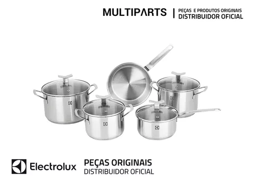 Conjunto De Panelas Inox 5 Peças - A18778801 Electrolux