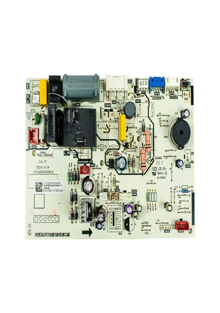 placa de controle midea 17122000026061