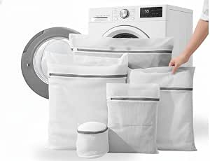 KIT 5 SACOS PROTETOR DE ROUPA PARA MAQUINA DE LAVAR