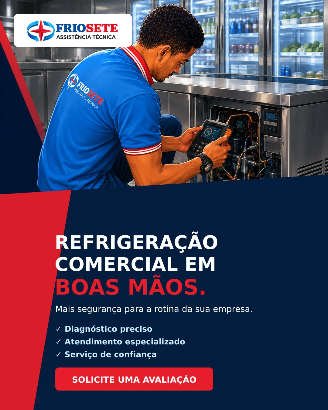 Refrigeração comercial para o seu negócio em Sete Lagoas e região.